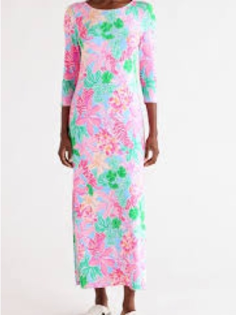 Lilly Pulitzer Morgann maxi dress in the "Multi Tigers Lair" print.  Medium